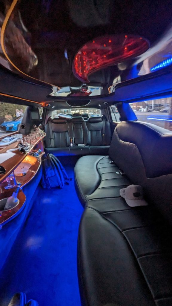 Interior of a Limo